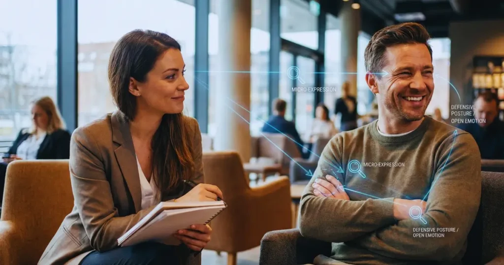 বডি ল্যাঙ্গুয়েজ এবং মাইক্রো এক্সপ্রেশন এনালাইসিস উদাহরণ