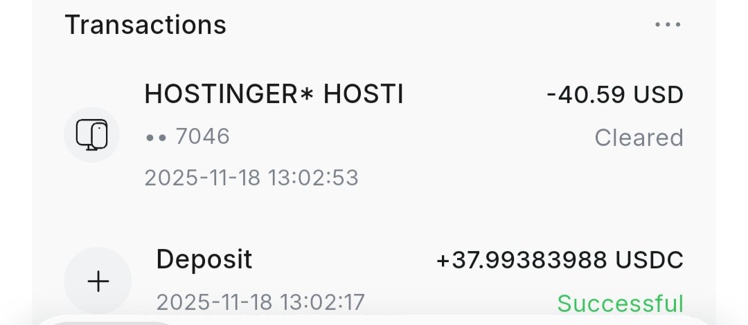 RedotPay Review Payment Proof Hostinger