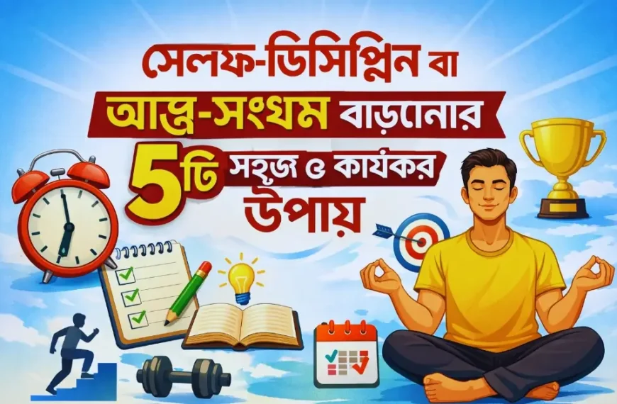 সেলফ ডিসিপ্লিন বাড়ানোর উপায় – আত্ম-সংযম বাড়ানোর ৫টি সহজ ও কার্যকর উপায়
