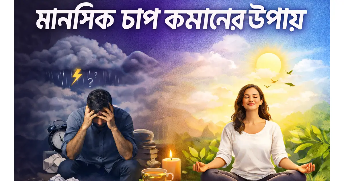 মানসিক চাপ কমানোর উপায় ও মানসিক প্রশান্তি পাওয়ার টিপস