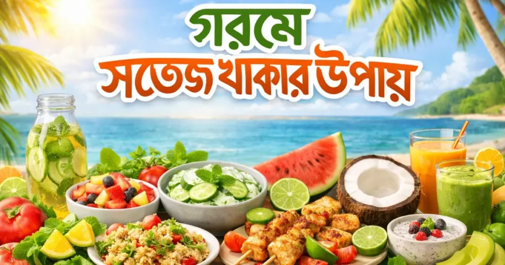 গরমে সতেজ থাকার উপায় - summer healthy foods