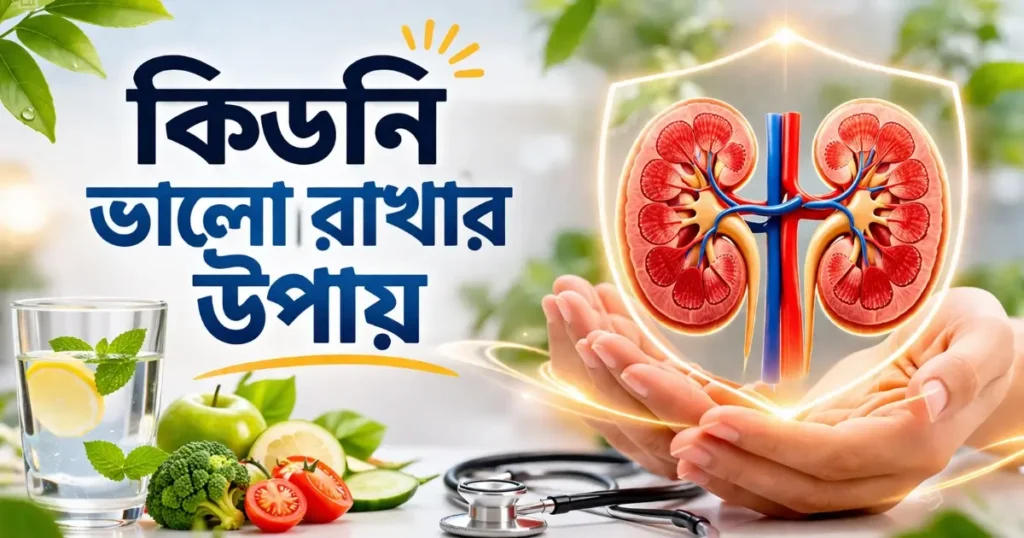 কিডনি ভালো রাখার উপায় সম্পর্কিত স্বাস্থ্য পরামর্শ এবং পুষ্টিকর খাবারের তালিকা।