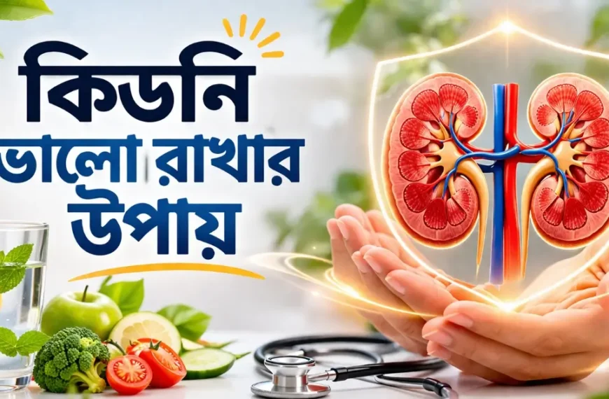 কিডনি ভালো রাখার উপায় সম্পর্কিত স্বাস্থ্য পরামর্শ এবং পুষ্টিকর খাবারের তালিকা।