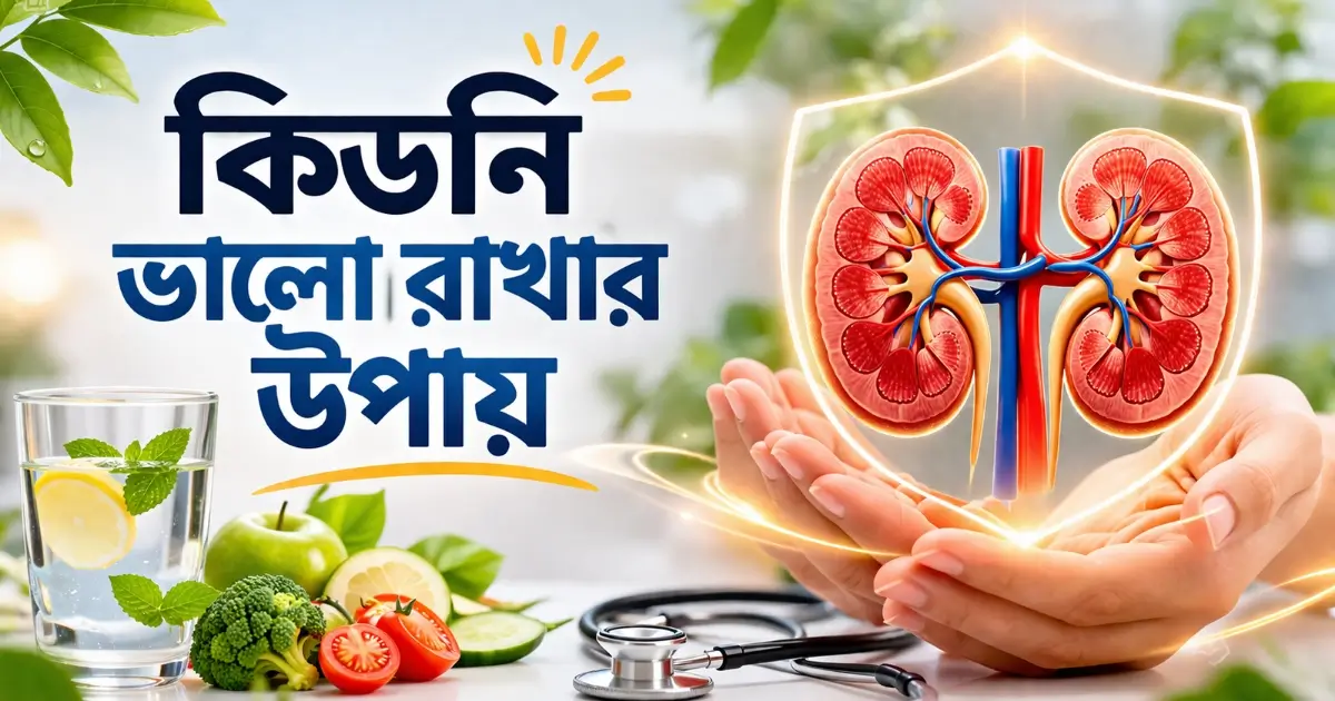 কিডনি ভালো রাখার উপায় সম্পর্কিত স্বাস্থ্য পরামর্শ এবং পুষ্টিকর খাবারের তালিকা।