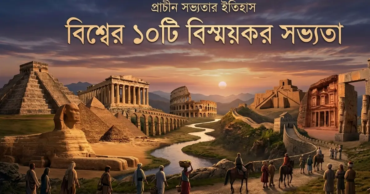 প্রাচীন সভ্যতার ইতিহাস: বিশ্বের ১০টি বিস্ময়কর প্রাচীন সভ্যতার প্রতীকী চিত্র