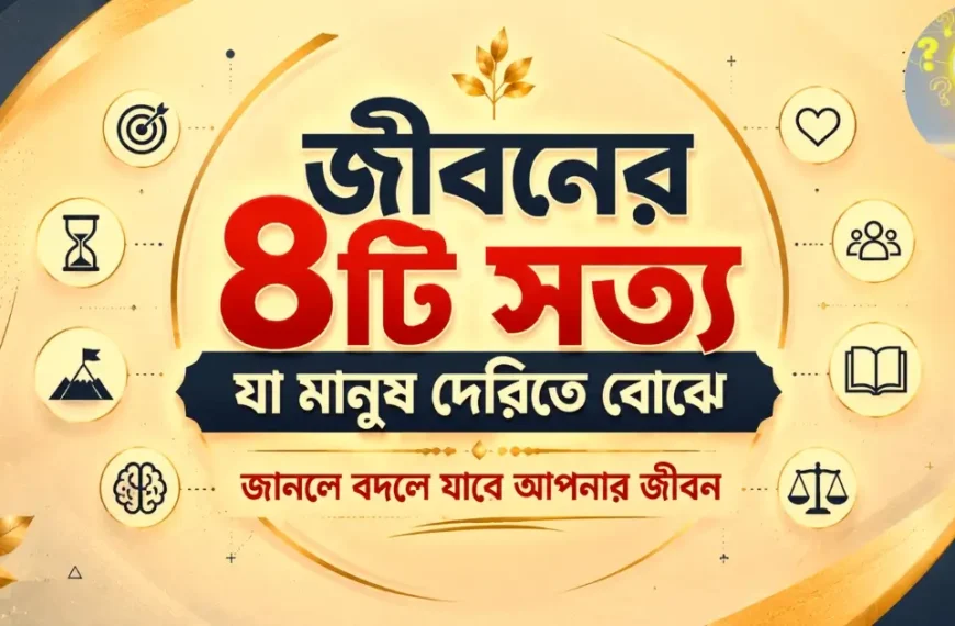 জীবনের ৮টি সত্য যা মানুষ দেরিতে বোঝে