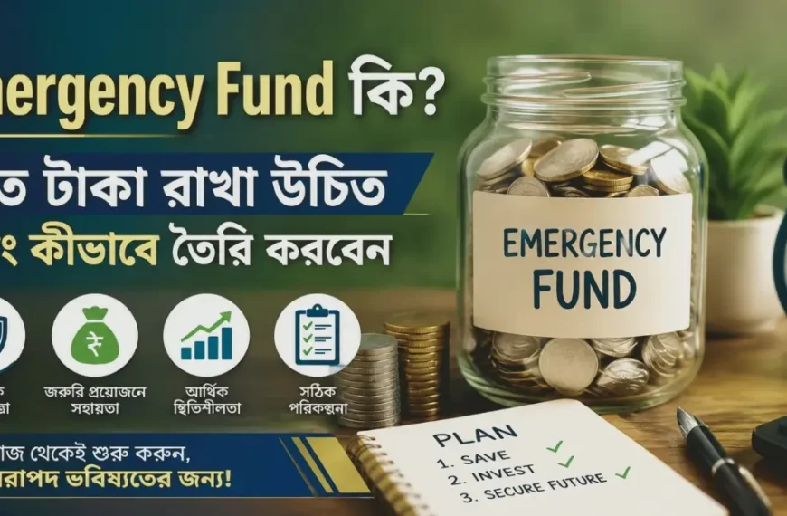 Emergency Fund কী? কত টাকা রাখা উচিত এবং কীভাবে তৈরি করবেন