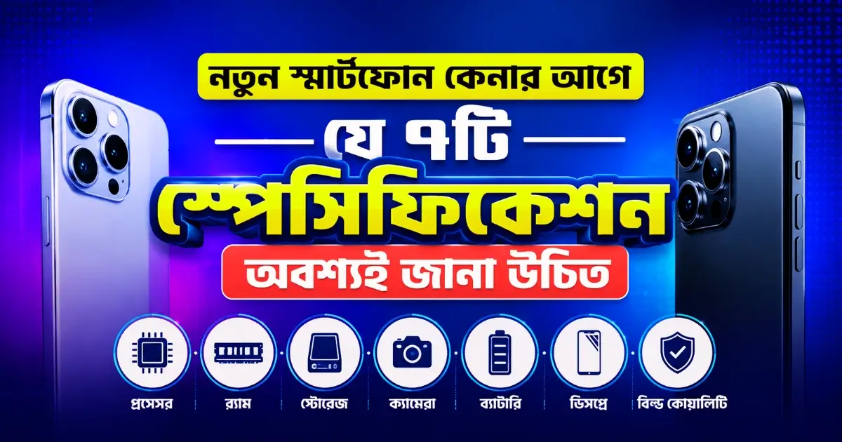 নতুন স্মার্টফোন কেনার আগে যে ৭টি গুরুত্বপূর্ণ স্পেসিফিকেশন অবশ্যই জানা উচিত